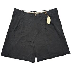 JOSEPH & FEISS RESORT SILK Men Size 42 Black  9" Chino Silk Shorts NEW